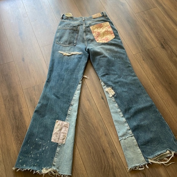 Free People Love Story Mid Rise Flare Jeans 28 - Picture 8 of 10